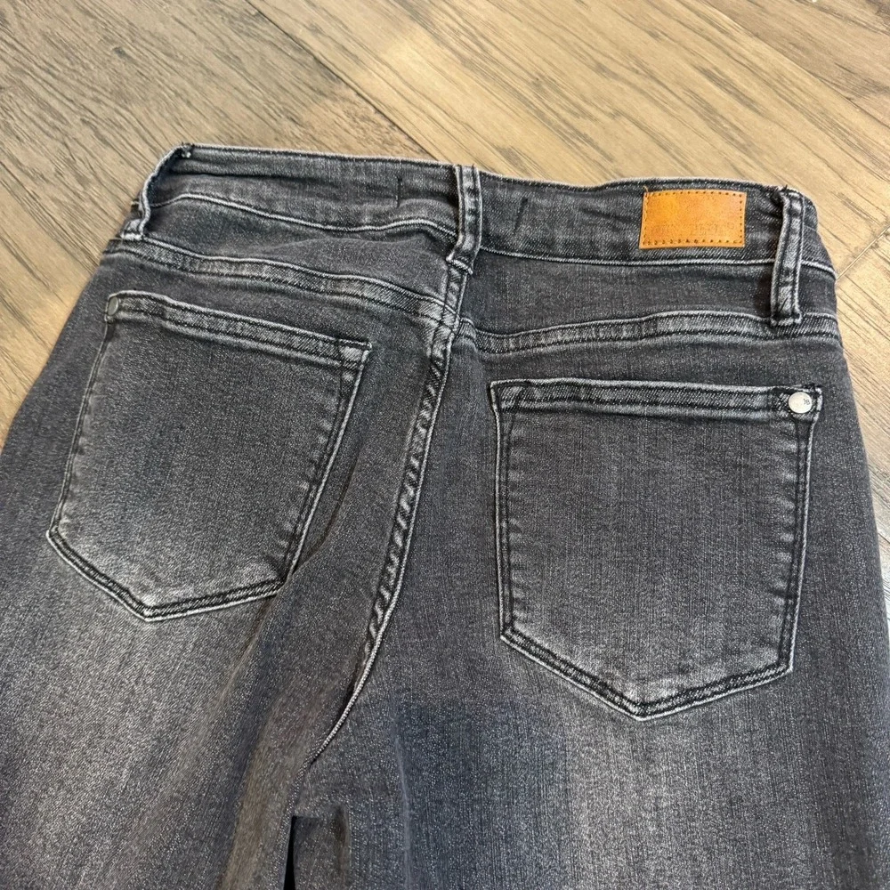 Judy Blue Jeans JB88130 Boyfriend Fit Black Stretch Denim Mid-Rise Size 5/27 - Picture 9 of 11